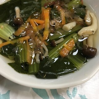 小松菜の鰹節で煮浸し(*^^*)☆